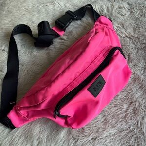 PINK belt bag.